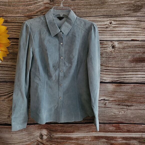 New Frontier snap front leather suede jacket Pre-owned - Picture 1 of 6